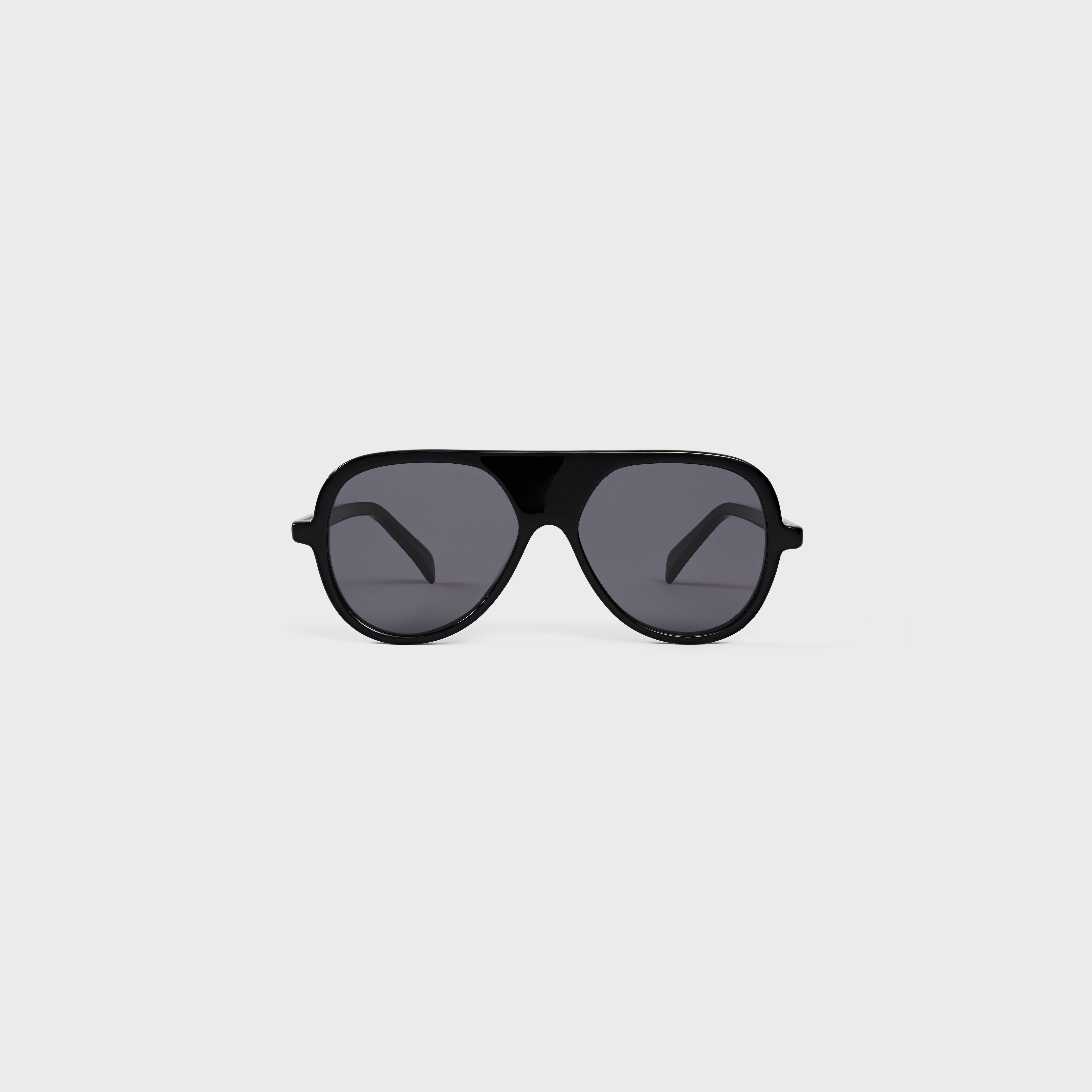 CELINE オーバーサイズ サングラス アセテート ブラック ブラックフレーム 66 サングラス / アセテート - ブラック | CELINE